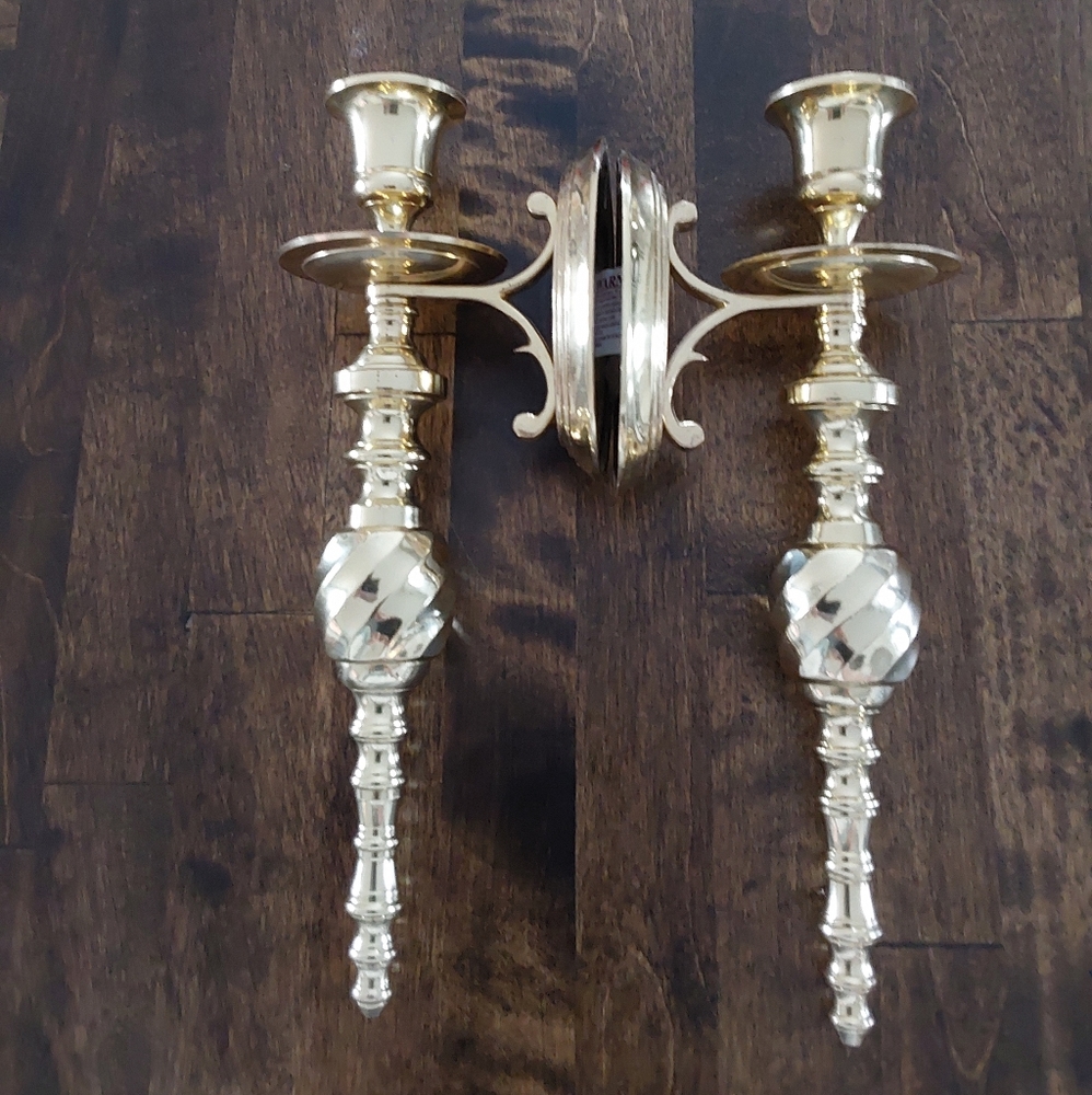 Brass Candlesticks 10"